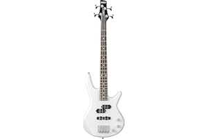Ibanez 4 String Bass Guitar, Right, Pearl White (GSRM20PW)