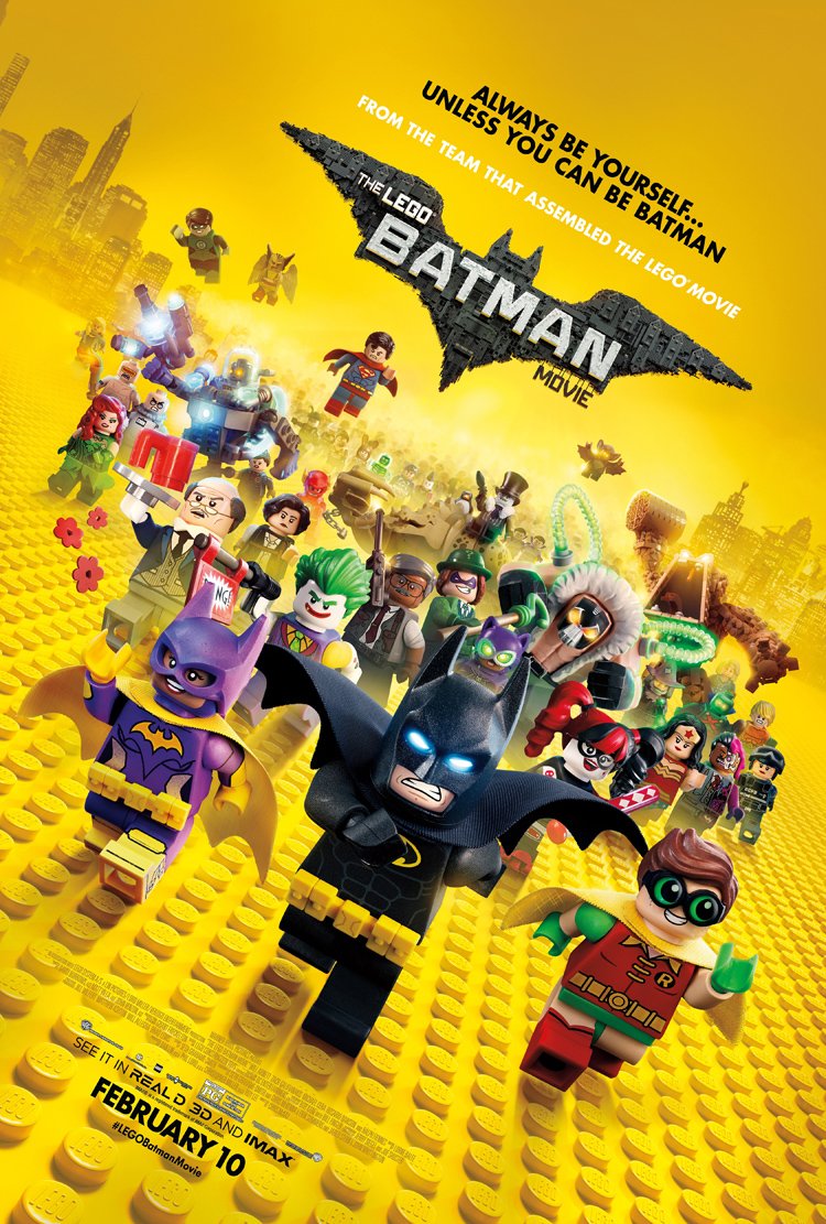 THE LEGO BATMAN MOVIE POSTER 2 Sided ORIGINAL FINAL 27x40 WILL ARNETT