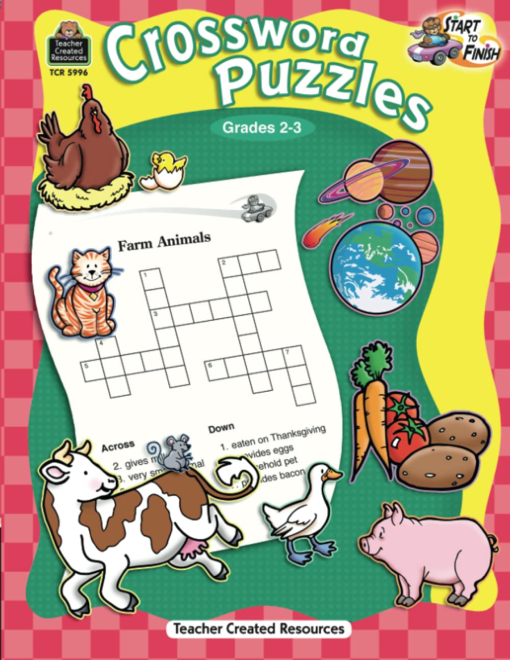 Amazon Com Start To Finish Crossword Puzzles Grd 2 3 Crossword Puzzles Grd 2 3 Start To Finish Teacher Created Resources 9781420659962 Teacher Created Resources Staff Michael H Books