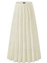 NASHALYLY Women's Chiffon Elastic High Waist