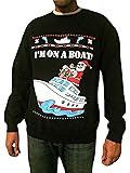 Funny Christmas Sweater - I'm on a Boat - Ugly Christmas Sweatshirt - Unisex Style - Mens and Womens