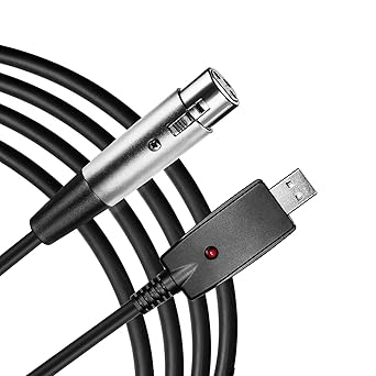 Amazon Com Traderplus 10 Feet Usb Male To Xlr Female Audio Cable Cord Adapter Converter For Microphone Studio Keyboard Instrument Recording Karaoke Industrial Scientific