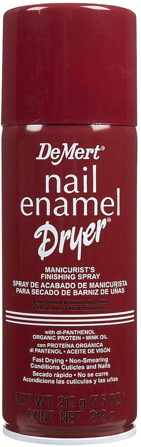 DeMert Nail Enamel Dry Spray 7.50 oz (Pack of 4)