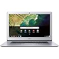 Acer Chromebook 15, Intel Celeron N3350, 15.6" Full HD Touch, 4GB LPDDR4, 32GB Storage, Google Chrome, Pure Silver, CB515-1HT