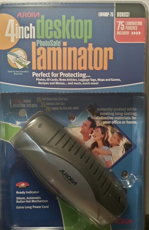 Aurora LM400P 4inch Desktop Photossafe Laminator Amazon.ca Office