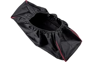 Riyitauto Winch Cover Waterproof Soft Winch Dust Cover Heavy Duty 600D Breathable Oxford Fabric Dust-proof Winch Protection Cover Thick for Indoor/Outdoor Electric Winches 8500-17500 lbs Black