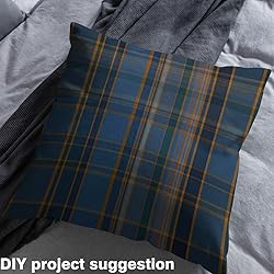Plaid Fabric by The Yard, Retro Grid