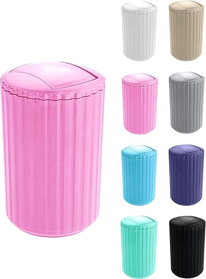 Wk Alstar Poubelle De Salle De Bain Compacte Rose 3 L Amazon Fr Cuisine Maison