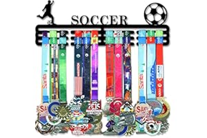 Resama Medal Hanger Holder Display Wall Rack Frame Shelf-Medal Hanger Awards Ribbon Soccer,Gymnastics,Holder Display Rack for 60 Medals