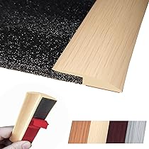 Self-adhesive Floor Trim PATIKIL Self-Adhesive Floor Transition Strip 40mm X 2m - Teak Wood Grain Vinyl Laminate Floor Divider Teak Wood Grain Strip