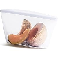 Stasher Reusable Silicone Storage Bag, Food Storage Container, Microwave and Dishwasher Safe, Leak-free, 8 Cup Bowl, Clear