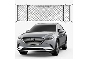 OMOCYRA Trunk Cargo Trunk Net Compatible with Mazda CX-9 CX9 CX 9 New 2024 2023 2022 2021 2020 2019 2018 2017 2016 2015 2014 2013 2012 2011 2010 2009 2008 2007 Car Rear Nylon Mesh Tailgate Netting
