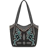Montana West Western Tote Bag for Women Embroidered Shoulder Bag Tooled Purse