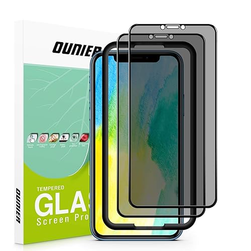 OUNIER for iPhone 11/iPhone XR 28°True Privacy Screen Protector