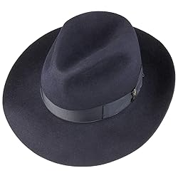 Borsalino Broadbrimmed Bogart Hat Women/Men Blue 7