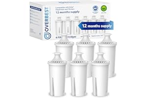 Overbest NSF Certified Pitcher Water Filter, Replacement for Brita® Pitchers and Dispensers, Brita® Classic 35557, OB03, Mave