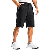 G Gradual Men's Golf Shorts 12" Long with 4 Pockets Lightweight Casual Knee Length Short Quick Dry Hiking Work Travel Shorts