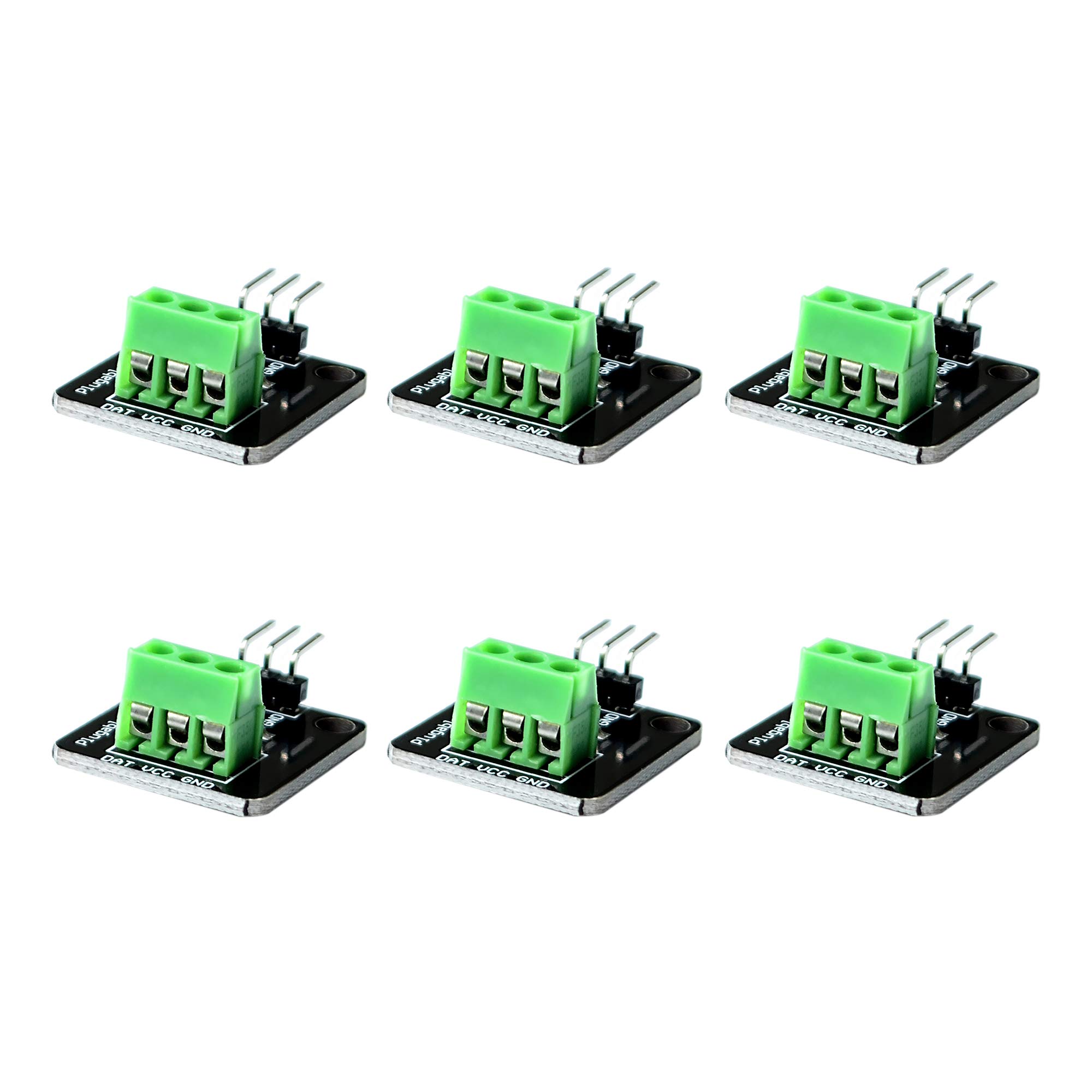 HUABAN 6PCS Terminal Adapter for DS18B20 Temperature Sensor Module