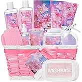 Valentines Day Gifts Bath & Body Gift Set, Luxury Home Spa Bath Gift Basket, Cherry Blossom spa kit for women,bath basket Christmas Gifts for Women & Teens, Bath Spa Kit Body Kit Birthday Gift