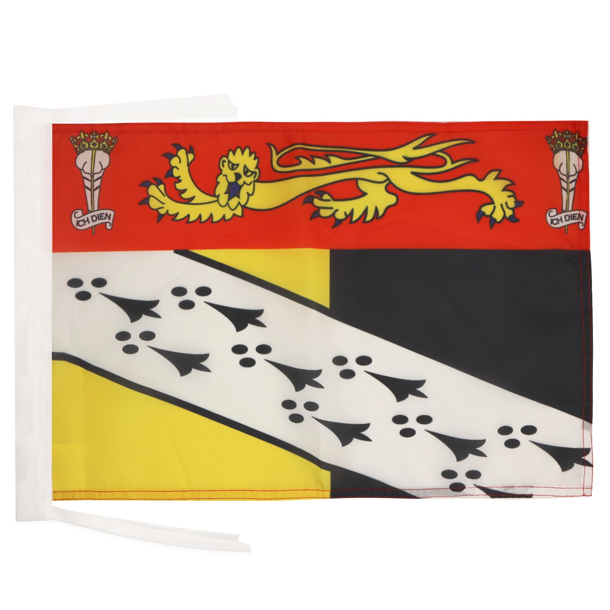 AZ FLAG - Norfolk county Flag - 18'' x 12'' - 100% Polyester County of Norfolk - England Small Banner with Two Cords - Fade Resistant - Vivid Colors - 18x12 in - 45x30 Cm