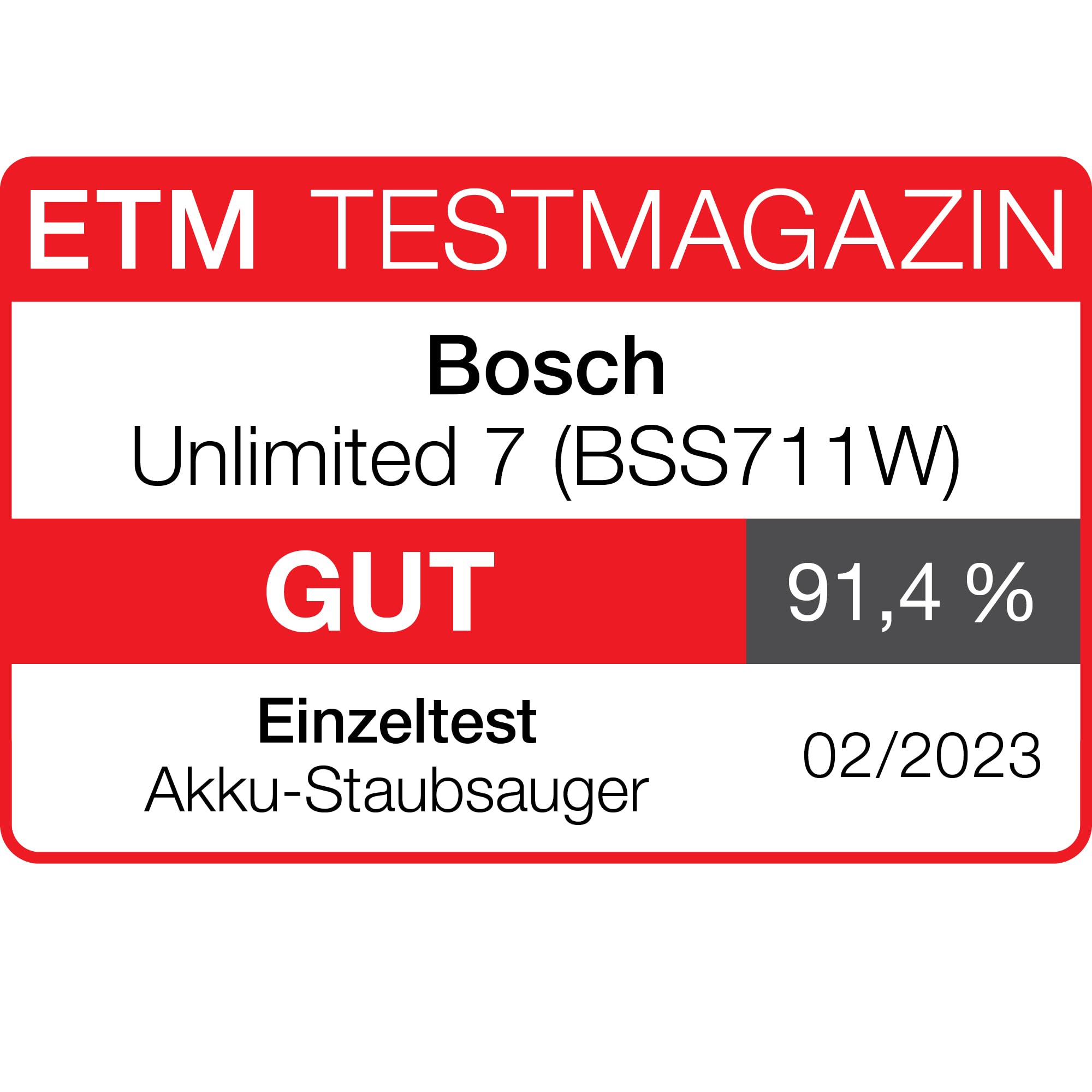 Bosch Akku-Staubsauger Unlimited 7 BSS711W, kabelloser Handstaubsauger, beutellos, Wechselakku, Knickrohr, Hygiene-Filter, 10 Jahre Motorgarantie, XXL-Polsterdüse, LED-Beleuchtung, Turbostufe, weiß 3
