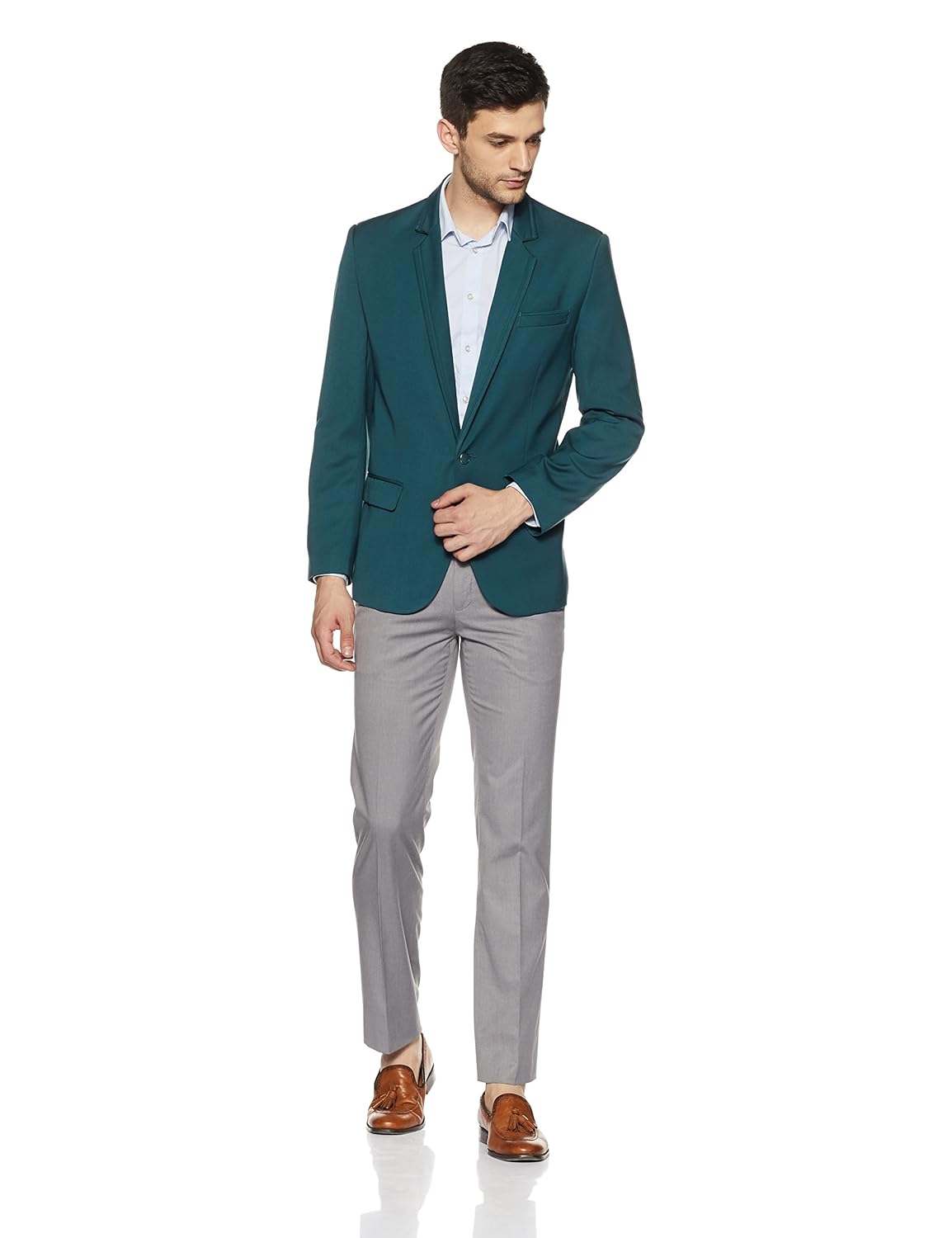 van heusen men's slim fit formal trousers