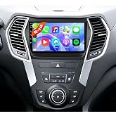 4G 64G for Hyundai Santa Fe IX45 2013-2018 Android Car Stereo, 9 Inch Touch Screen Car Radio with Wireless CarPlay Android Auto MirrorLink GPS WiFi FM Steering Wheel Control+AHD Backup Camera