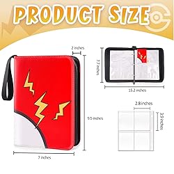 GOROMA Card Binder 4-Pockets, 400 Pockets Card