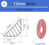 Zayejod Matte White PVC Quadrant Trim 5M Self Adhesive Beading 12mmx6mm view 2