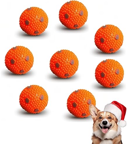 6 Latexbälle Für Hunde - 5 Cm, Rutschfest, Für Ballwerfer & Apportieren