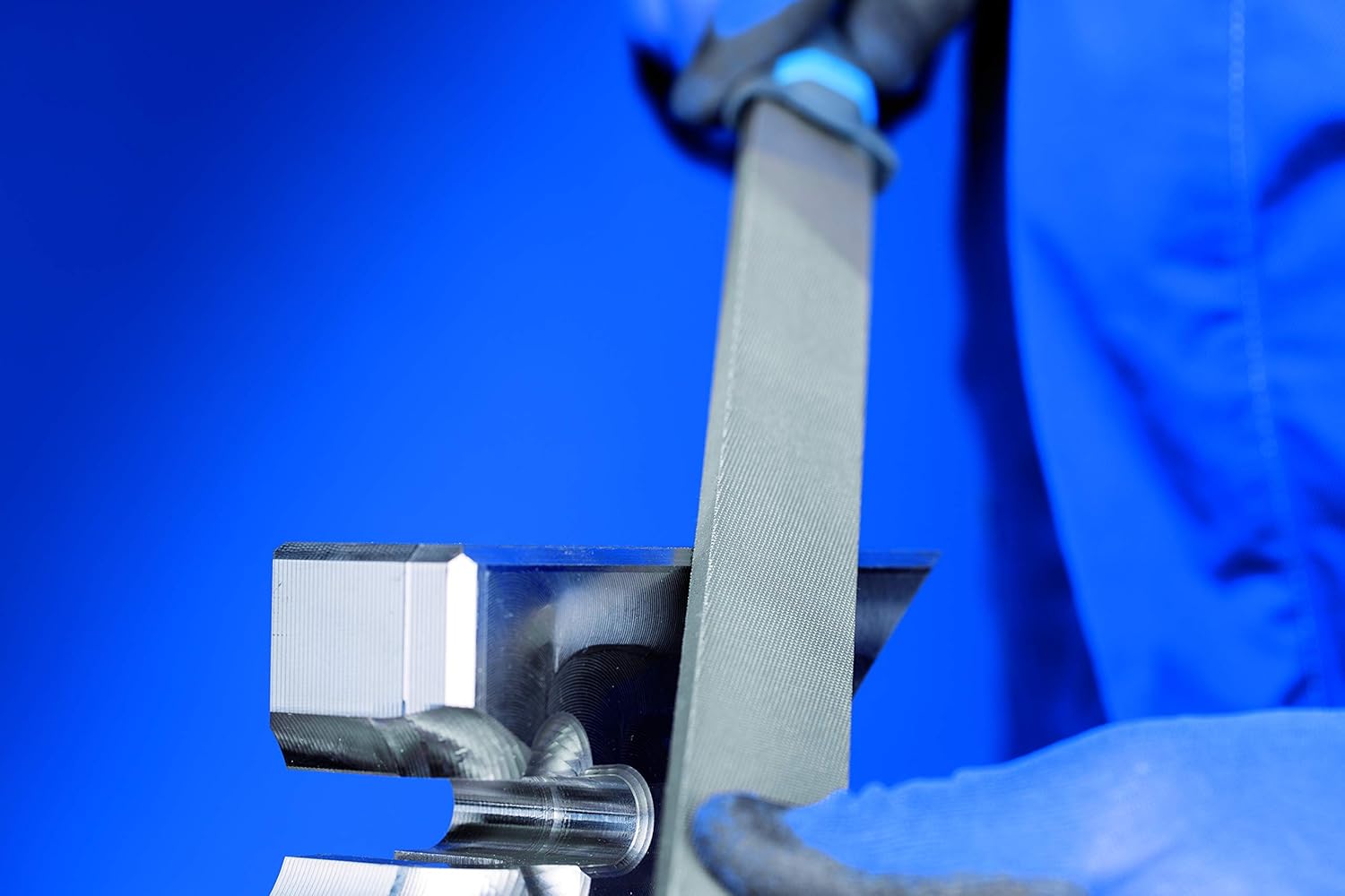 Pferd 11210307 Type of Cut 2 Hand File, Silver/Blue, 300 mm - Image 4