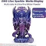 ZIRO Glitter Multicolor PLA Filament 1.75mm 1kg Lilac Sparkle Slow Color view 2