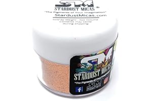 Stardust Micas Pigment Powder Cosmetic Grade Colorant for Makeup, Soap Making, Epoxy Resin, DIY Crafting Projects, Bright True Colors Stable Mica Batch Consistency (10 Gram Jar, Copper Sparkle)