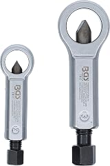 BGS Nut Splitter Set 12-16mm 16-22mm Carbon Steel 2 Piece Bolt Remover Tool view 3