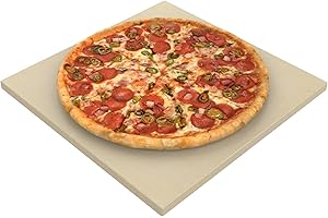 BBQ777 13" Square Pizza Stone Replacement for Ooni Koda Karu & Fyra 12, Cordierite Baking Pizza Stone for Ooni 12 Oven, for Most Grill & Oven, for Bread &Pizza
