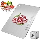 Katuchef Titanium Cutting Board, 2026 New 100% Pure Titanium Cutting Boards for Kitchen, Titan Cut Pro Double Sided Chopping Board, Non Toxic Dishwasher Safe Durable Cut for Meat Fruit Vegetable(S)