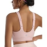 RUNNING GIRL Adjustable Straps High Impact Sports Bra for Women,High Support Workout Sports Bras with Sewn in Pads
