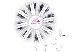 Volume Lash Extensions 1000pcs Premade Fans Eyelash Extensions Promades Lash Fans Pointed Base Loose Lash Fans Pre Made 5D/8D