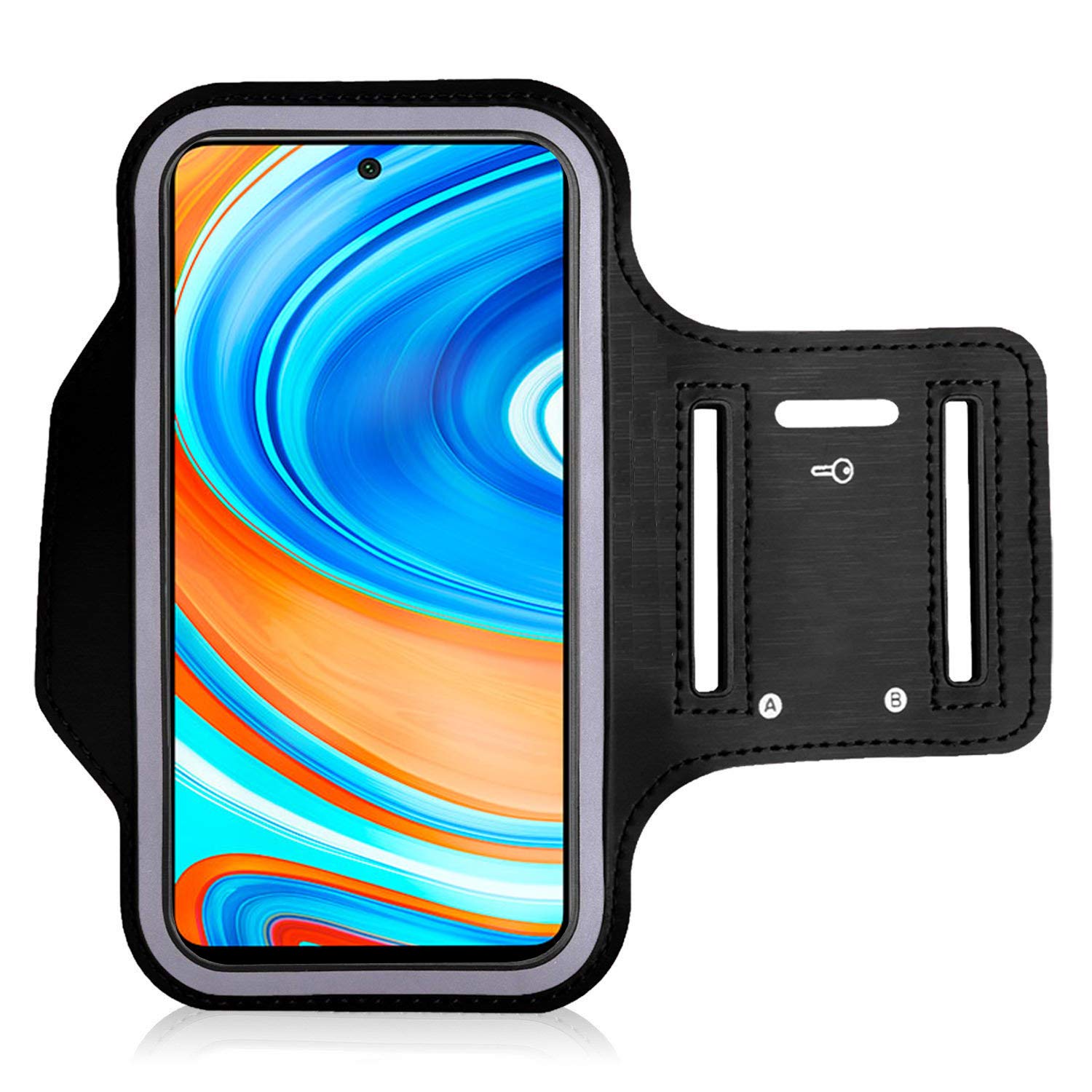 KP TECHNOLOGY Armband Case for Xiaomi 15T (Pro) / Xiaomi 15,14,13 (Ultra) / Mix Flip / 13T 14T (Pro) - Running, Biking, Hiking, Canoeing, Walking and other Sports (BLACK)