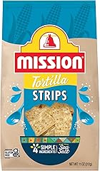 Mission Strips White Corn Tortilla Chips, 11 Ounce Bag