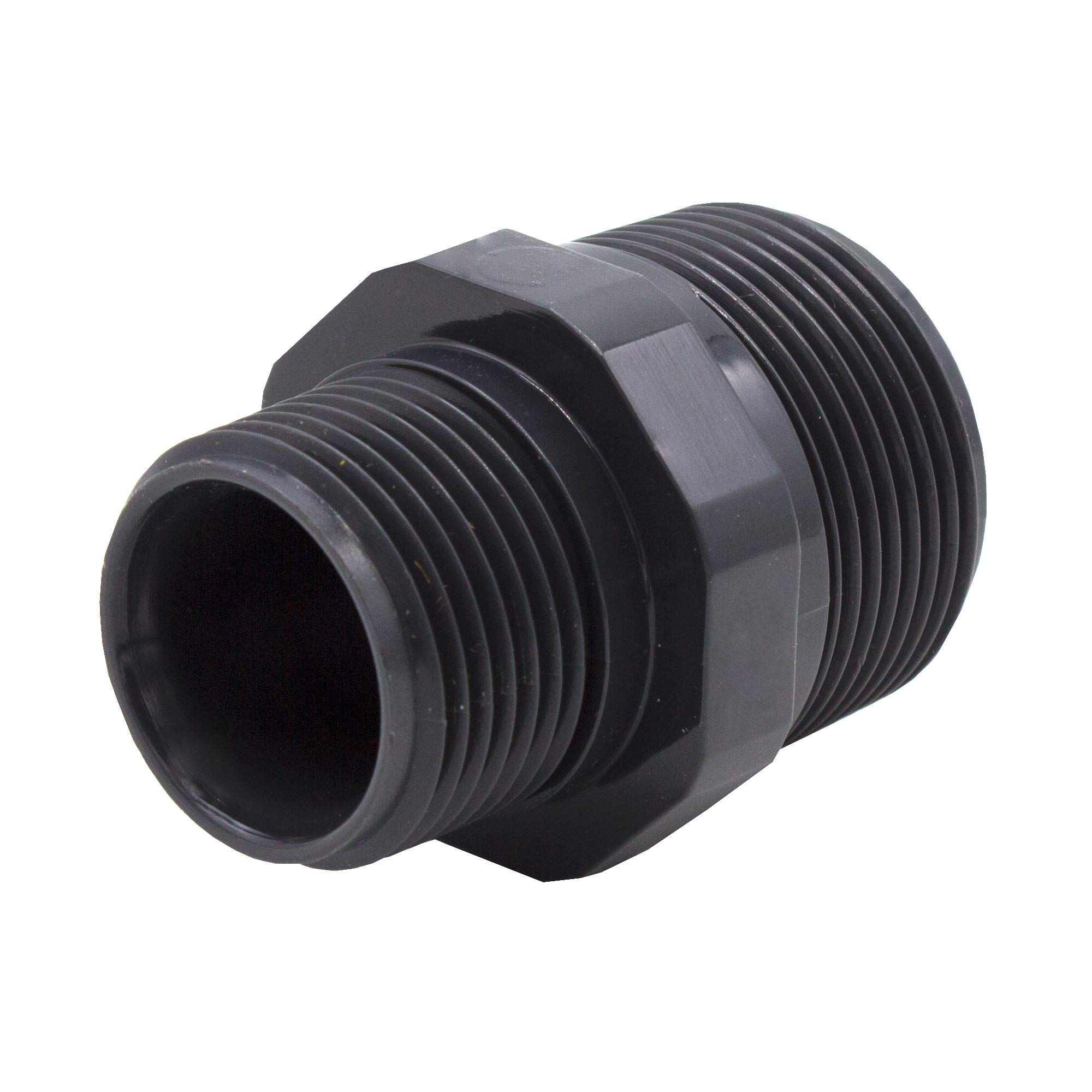 VARIOSAN Double Nipple, AG/AG, PVC-U, grey