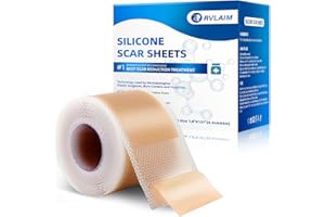 Rvlaim Silicone Scar Sheets, Silicone Scar Tape(1.8” x 157” Roll 4M)