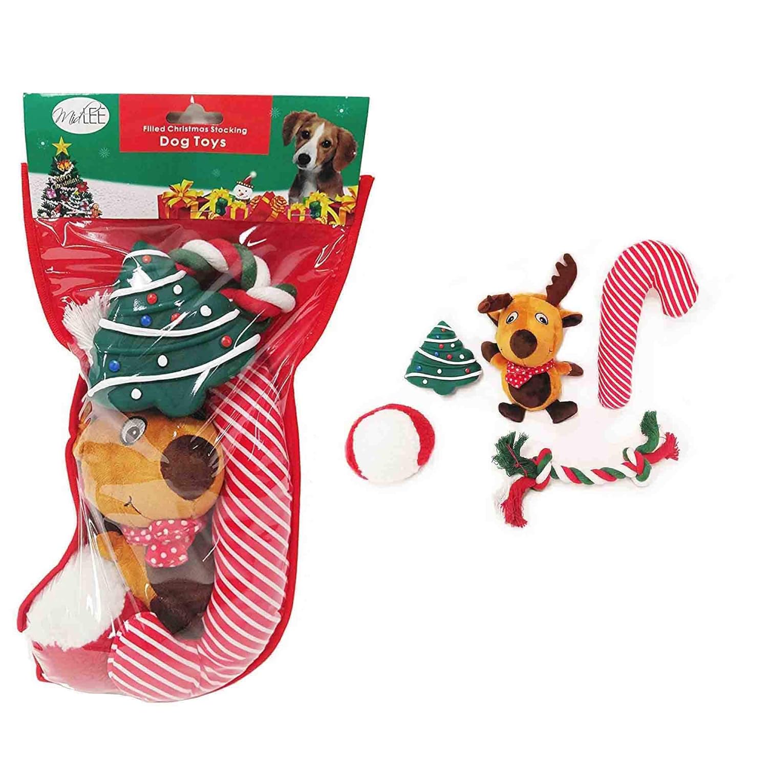 Midlee Dog Christmas Stocking Filled with Toys 819020025258 eBay