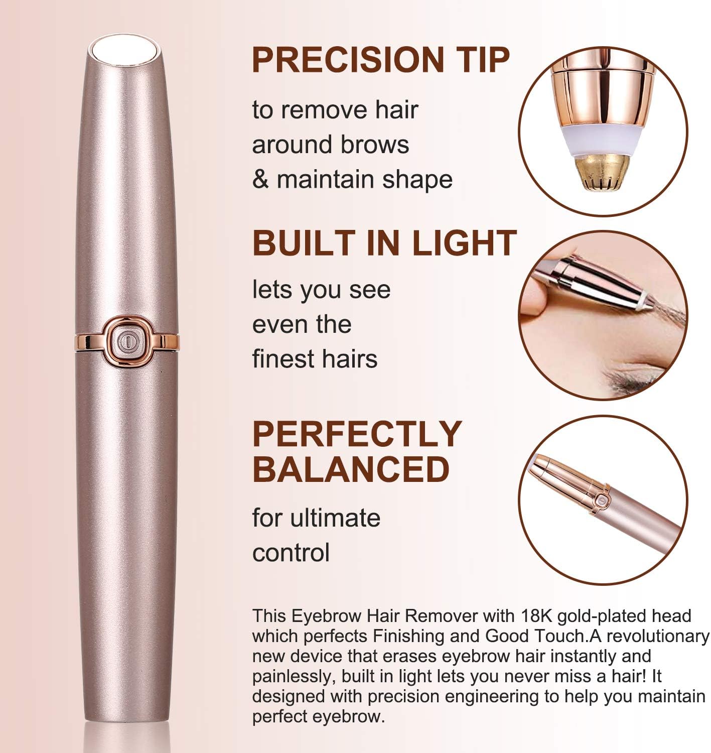 nuonove eyebrow hair trimmer
