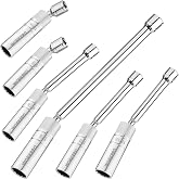 WORKPRO 3/8" Drive 6-Piece Magnetic Spark Plug Socket Set | 14mm socket, 9/16" socket, 5/8" socket, 13/16" Socket, and 4, 6, 11-inch Extensions, 12 Points Magnetic Core