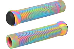 KUTRICK Scooter Grips - Mixed Color MTB & BMX Handlebar Grips | 145mm Soft Grips for Pro Stunt Kick Scooter, Mountain Bike