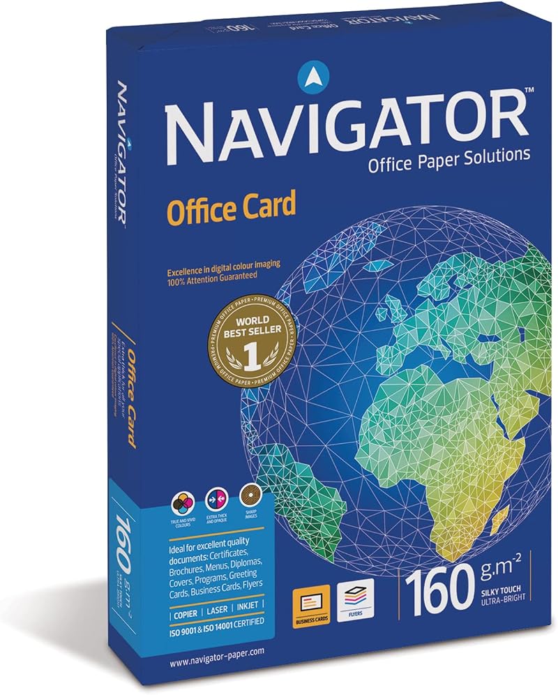 Navigator Office Paper A4 160gsm 250 Sheets Colour Printer Copy