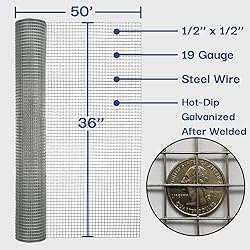 Salmut Hardware Cloth 1/2 in. x 3 ft. x 50