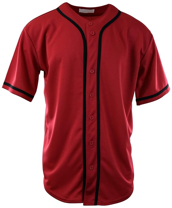 ChoiceApparel Men's Baseball Team Jerseys (Red, XLarge) Amazon.in