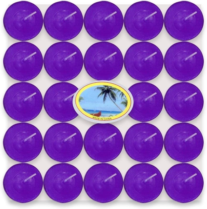 Aroma Coloured Tealight Pack of 50 (LAVENDER)